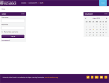 Tablet Screenshot of moodle.ozarks.edu